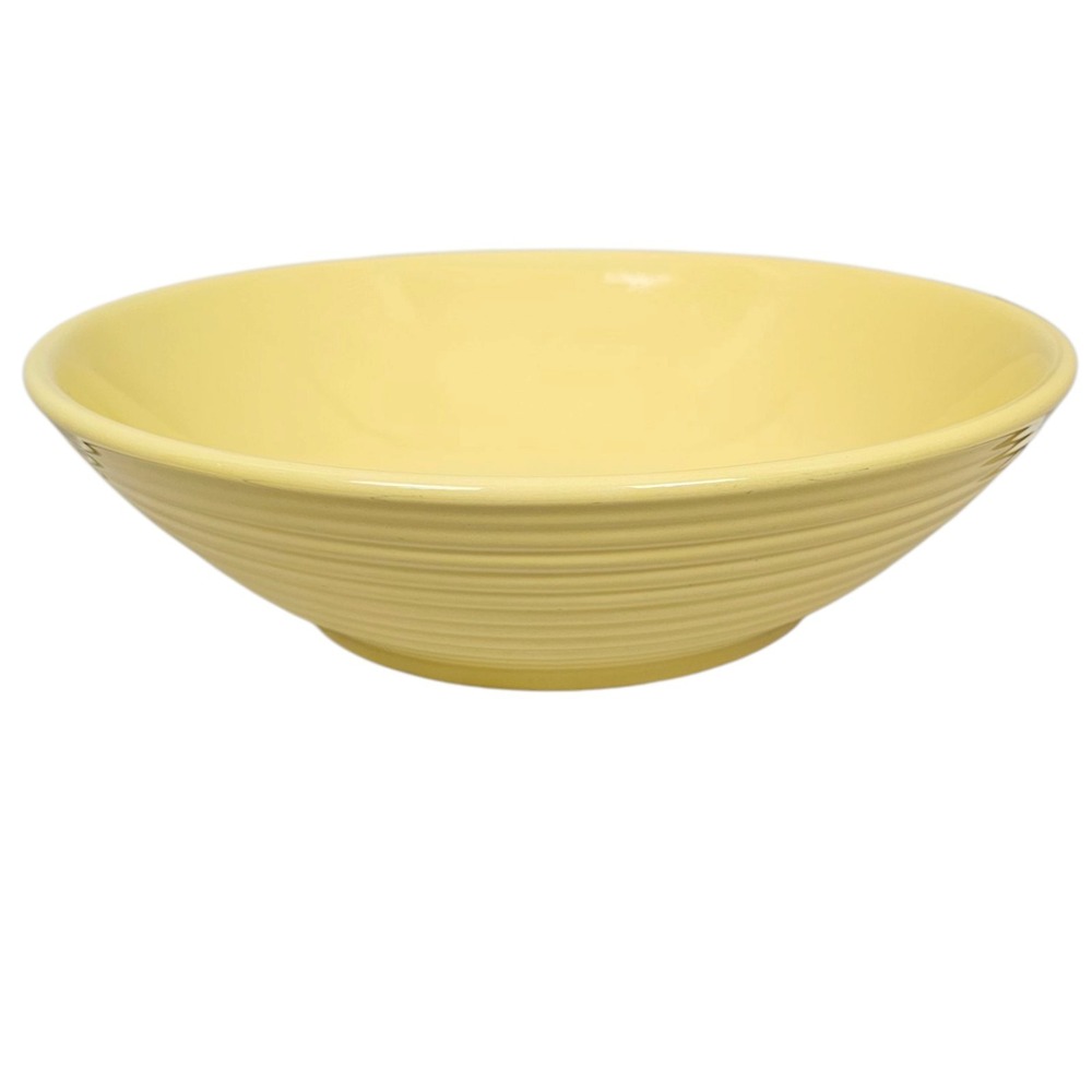 Bauer Pottery‎ 2000 Yellow Ringware Salad Serving Bowl 12" Large
